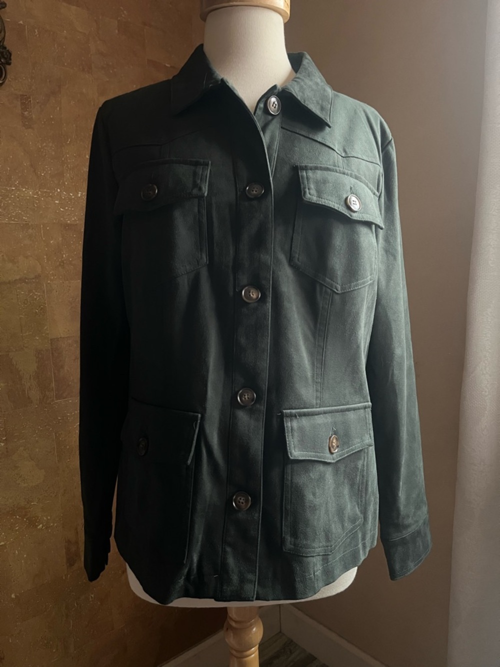 Kut from the Kloth Dark Green Utility Jacket